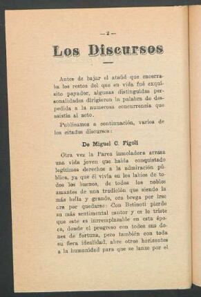 Los Discursos