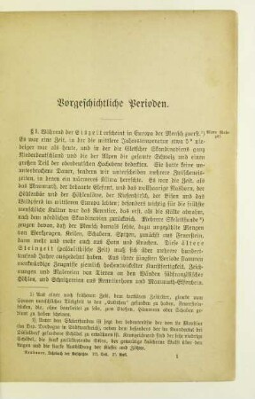 Vorgeschichtliche Perioden