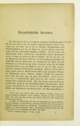 Vorgeschichtliche Perioden