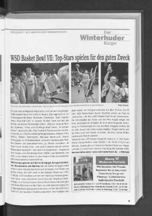 WSD Basket Bowl VII: Top-Stars spielen für den guten Zweck