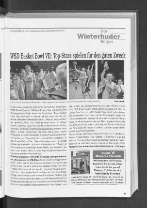 WSD Basket Bowl VII: Top-Stars spielen für den guten Zweck