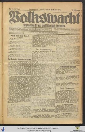 29.09.1911 (I. Blatt)