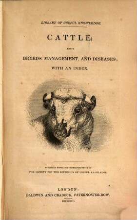 Cattle : their breeds, management, and diseases ; with an index