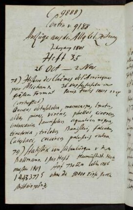 9888-3895, Contin. v. 9188 Auszüge aus der Allg. Lit. Zeitung Jahrgang 1801, Heft 35 - 42