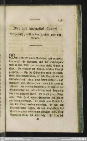 Vier und fünfzigstes Kapitel. Verhältniß zwischen den Reichen und den Armen