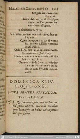 Dominica XLIV. Ex quaest. 110. & seq.
