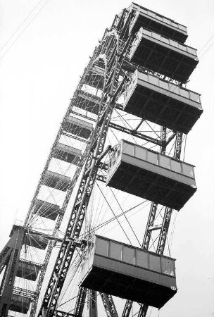Wien: Riesenrad im Prater, von unten