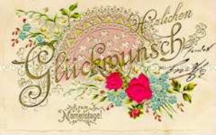 Glückwunschkarte zum Namenstag
