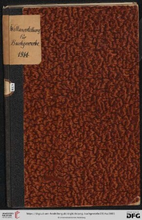 Die Weltausstellung für Buchgewerbe und Graphik