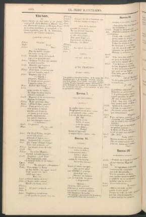 Mignon. (Continuación.) : Ópera cómica en tres actos y en prosa; original de Julio Barbier y Miguel Carré. Música del maestro A. Thomas.