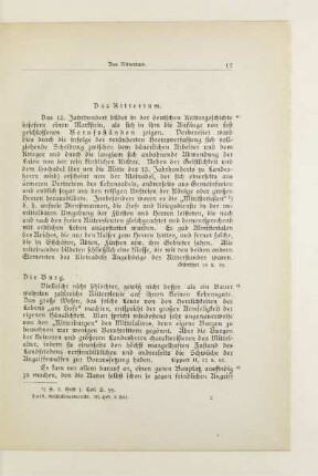 Das Rittertum