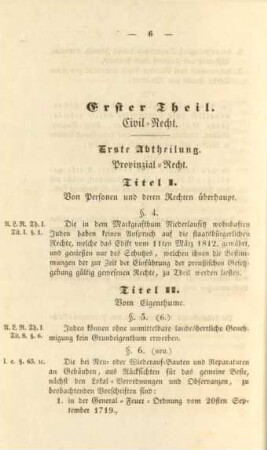 Titel II. Vom Eigenthume.