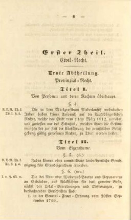 Titel II. Vom Eigenthume.