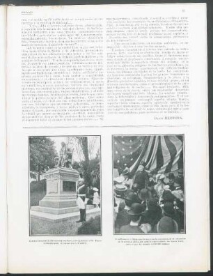 [Fotografía de] Estatua inaugurada últimamente en París y obsequiada por Mr. Hayes, conmemorando el centenario de Franklin.
