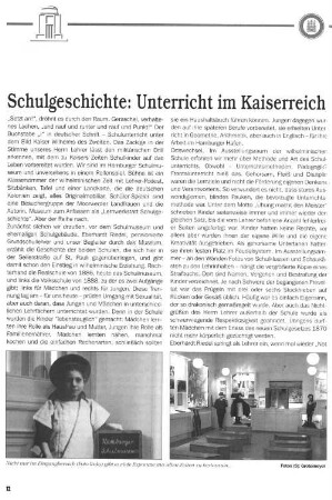 Schulgeschichte: Unterricht im Kaiserreich