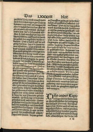 Das ander Capitel sagt von der sunderlichen übertreffenlichait der predigung des hailigen Vincentii ...