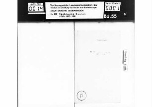Anspruch des Zimmermeisters Steidle in Sigmaringen auf sein väterliches Erbe in Bärenthal