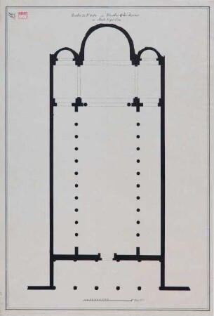 Rom, S. Pietro in Vincoli, schematischer Grundriß
