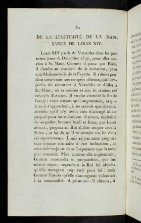60-79 De la légitimité de la naissance de Louis XIV