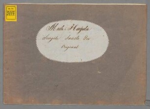 3 Sacred songs - BSB Mus.ms. 3114 : [label on cover:] Mich: Haydn // Surgite Sancti Dei // Original