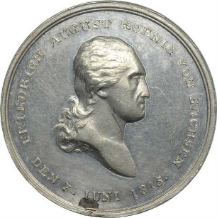 König Friedrich August I. - Medaille des Königlich Sächsischen Verdienstordens, 1. Modell