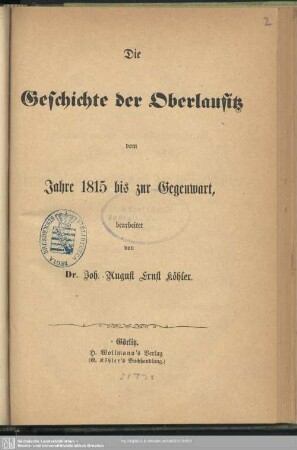 [2]: Vom Jahre 1815 bis zur Gegenwart