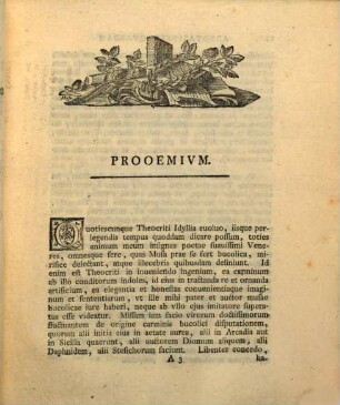 Adnotationes Quaedam In Theocriti Idyllion XV. : Quarum Sectionem Primam Summi Numinis Auspicio Rectore Magnificentissimo Serenissimo Principe Ac Domino Domino Christiano Friderico Carolo Alexandro Marggravio Brandenburgico Borussiae Silesiaeque Duce Burggravio Norimbergensi Utriusque Principatus Rel. Rel.