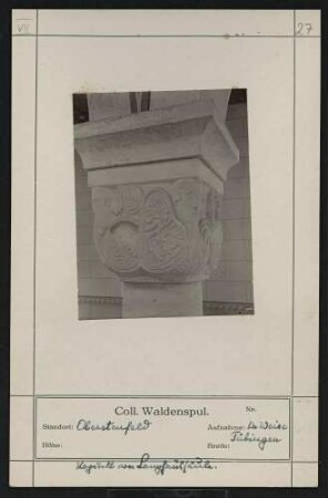 Kapitell von Langhaussäule Standort: Oberstenfeld