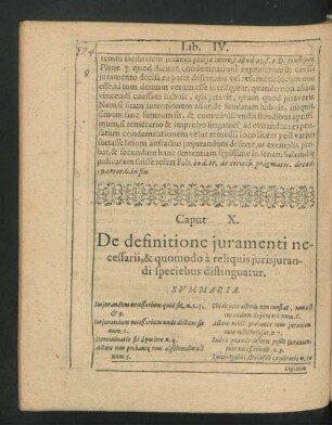 Caput X. De definitione iuramenti necessarii, & quomodo a reliquis iurisiurandi speciebus distinguatur.