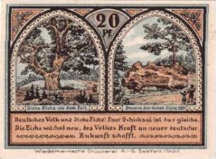Notgeld der Gemeinde Roda bei Ilmenau