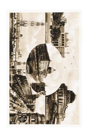 Postkarte: Schloß; Potsdamer Bahnhof; Kaiser Friedrich-Museum; Flughafen; Friedrichstraße