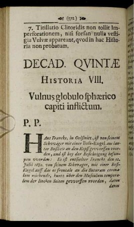 Historia VIII. [i.e. VII.]