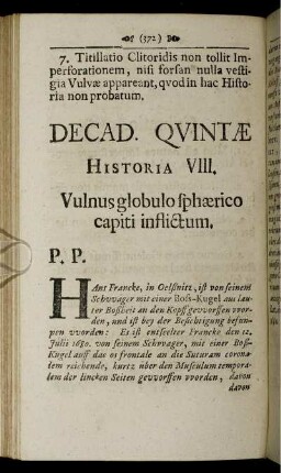 Historia VIII. [i.e. VII.]