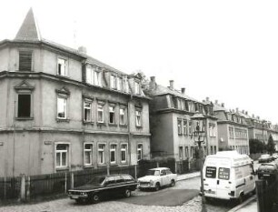 Dresden-Mickten, Winterstraße 12-6. Wohnhäuser (nach 1910). Straßenansicht von Südwesten