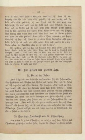 III. Das Leiden und Sterben Jesu