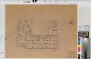 Brilon, Finanzamt, Hauptgebäude, 1. Obergeschoss, Grundriss, Elektrik