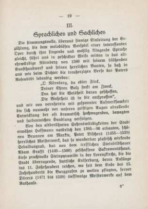 III. Sprachliches und Sachliches