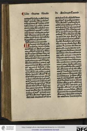 Secunda pars canonis.