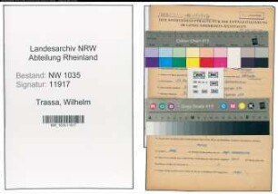 Entnazifizierung Wilhelm Trassa , geb. 23.08.1909 (Holzmeister)