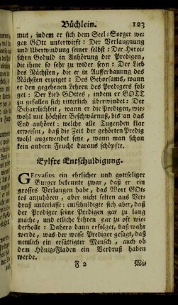 Eylfte Entschuldigung. - Achzehende Entschuldigung.
