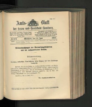 No. 173, 11. Juli 1917
