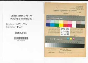 Entnazifizierung Paul Hohn , geb. 20.02.1910 (Brandmeister)