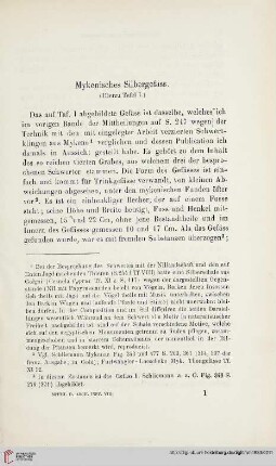 8: Mykenisches Silbergefäss