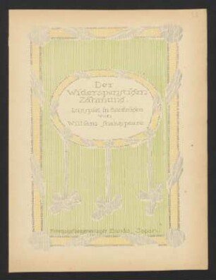 [Programmheft] : 22.-25. Juni 1918