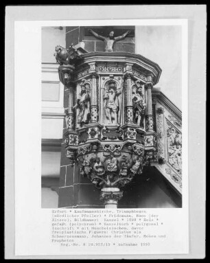 Schmerzensmann, Moses, Johannes der Täufer und Propheten