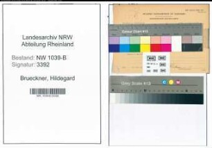 Entnazifizierung Hildegard Brueckner , geb. 19.03.1921 (Lehrerin)