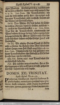 Domin. XXI. Trinitat. Epist. Ephes. VI. 10-17