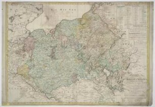 Karte von dem Herzogtum Mecklenburg mit Schwerin, 1:250 000, Kupferstich, 1800