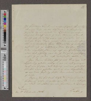 Brief an Charles de Villers