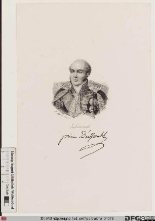 Bildnis Louis-Nicolas Davout, 1808 duc d'Auerstedt, 1809 prince d'Eckmühl